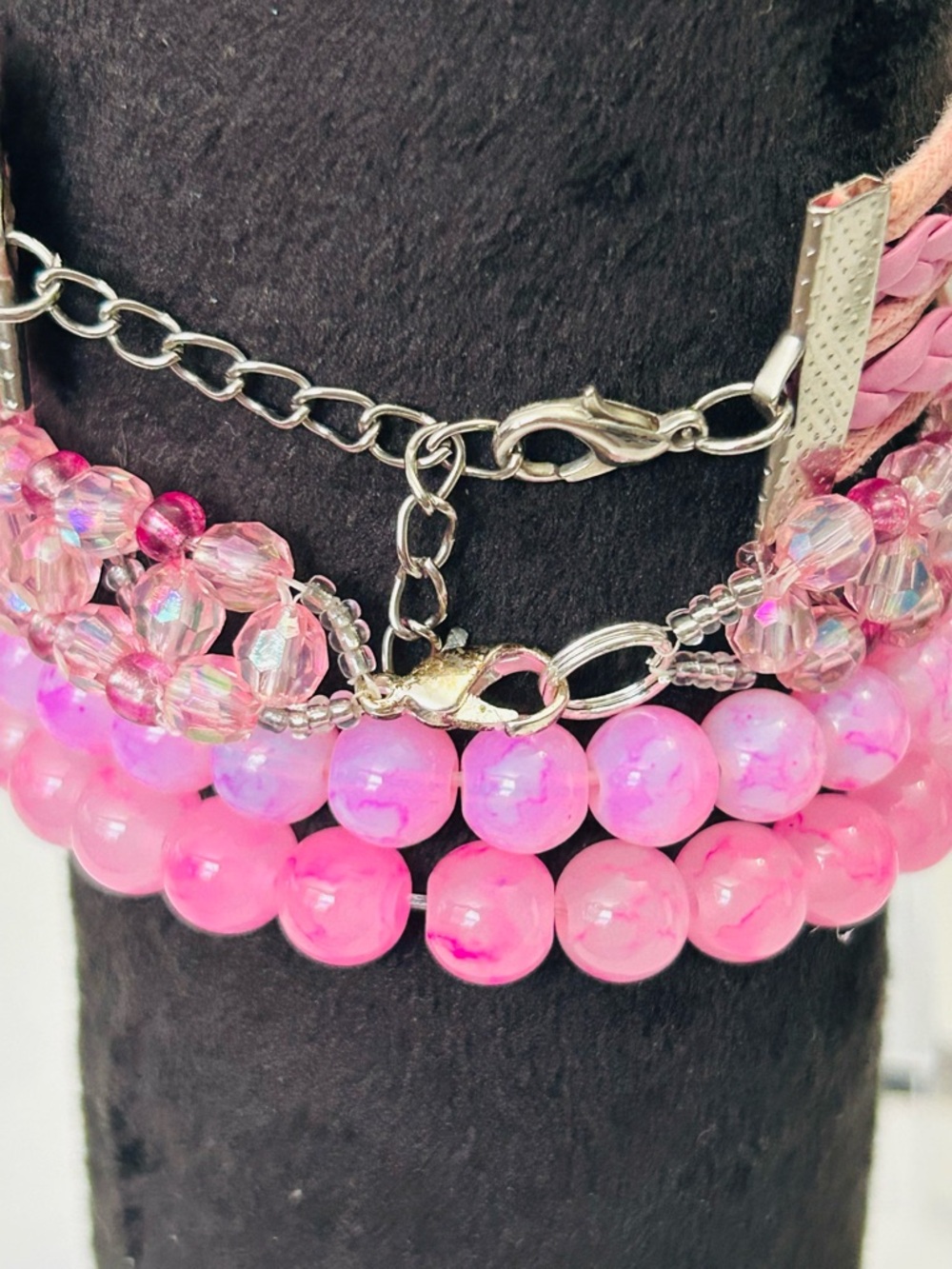 One Direction Multi-Bracelet Set Pink - Picture 6 of 7